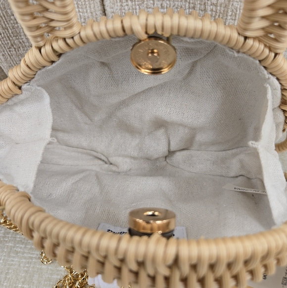 Tommy Bahama Wicker Fish Clutch Handbag
